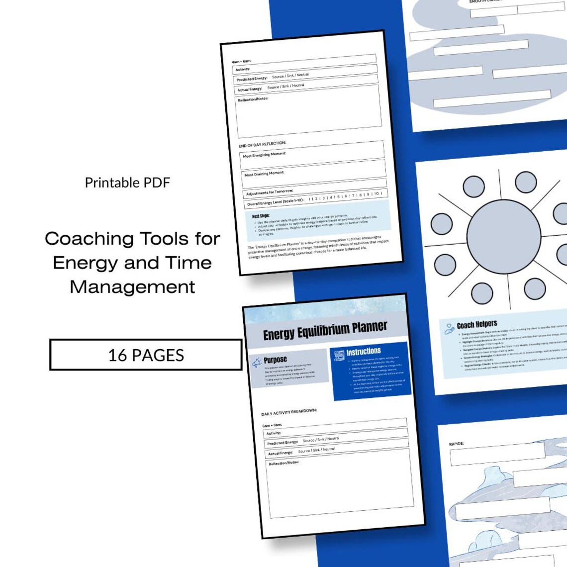 Time Audit Worksheets.pdf Energy & Time Audit Worksheet Set: Coaching Tools (printable PDF) - Etsy