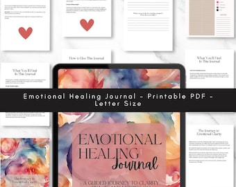 Emotional Healing Journal: Printable Self-Care Workbook (PDF)