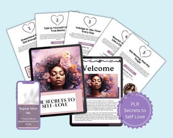 Self-Love Secrets Canva Template: 20-Page Lead Magnet (PLR)