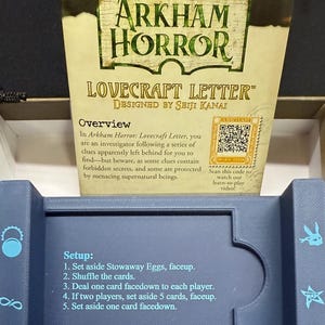 Lasergravierte Einlage für Arkham Horror Lovecraft Letter mit Token Organizer
