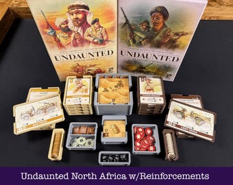 Undaunted: North Africa Insert and Gameplay Organizer including Reinforcements Expansion | Unofficial