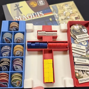 Maquis Board Game Insert and Organizer | 3D printable | STL