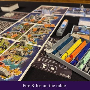 Tiny Epic Game of Thrones Insert, Map Holder, and Gameplay Organizer  | Unofficial