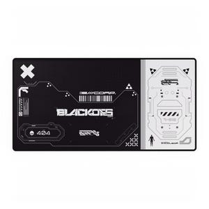 BlackOps Cyber Sci-Fi Gaming Desk Mat Futuristic High-Performance Mouse Pad Black 31.5 x 15.5