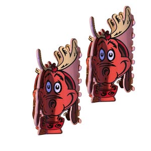 Max the Reindeer Dog Hair Claw - Festive Christmas Hair Clip, Grinch-Inspired Hair Accessory, Holiday Dog Hair Claw, Stocking Stuffer Hair