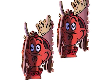 Max the Reindeer Dog Hair Claw - Festive Christmas Hair Clip, Grinch-Inspired Hair Accessory, Holiday Dog Hair Claw, Stocking Stuffer Hair
