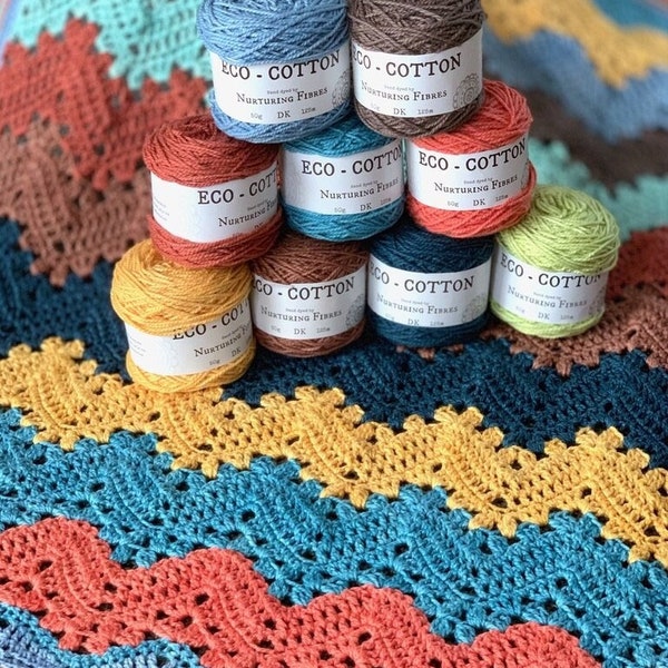 6-Day Baby Blanket - Crochet Pattern by Betty McKnit
