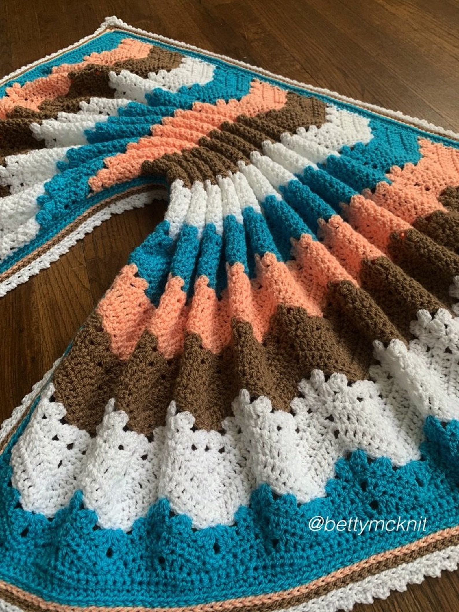 6Day Viral Kid Blanket Crochet Pattern WITH GRAPH Etsy