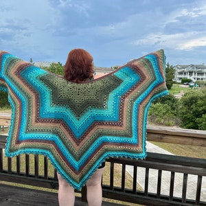 6-Day Star Shawl Crochet Pattern by Betty McKnit