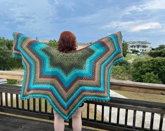 6-Day Star Shawl Crochet Pattern by Betty McKnit