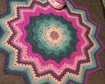 Crochet Pattern Betty Mcknit Day Blanket Girl Day Blanket Crochet