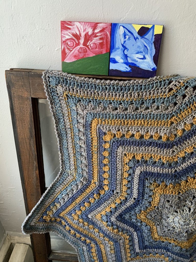 6-Day Star Blanket Crochet Pattern by Betty McKnit image 1