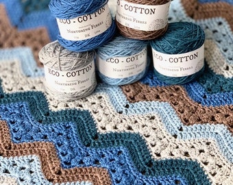 6-Day Baby Boy Blanket - Crochet Pattern by Betty McKnit