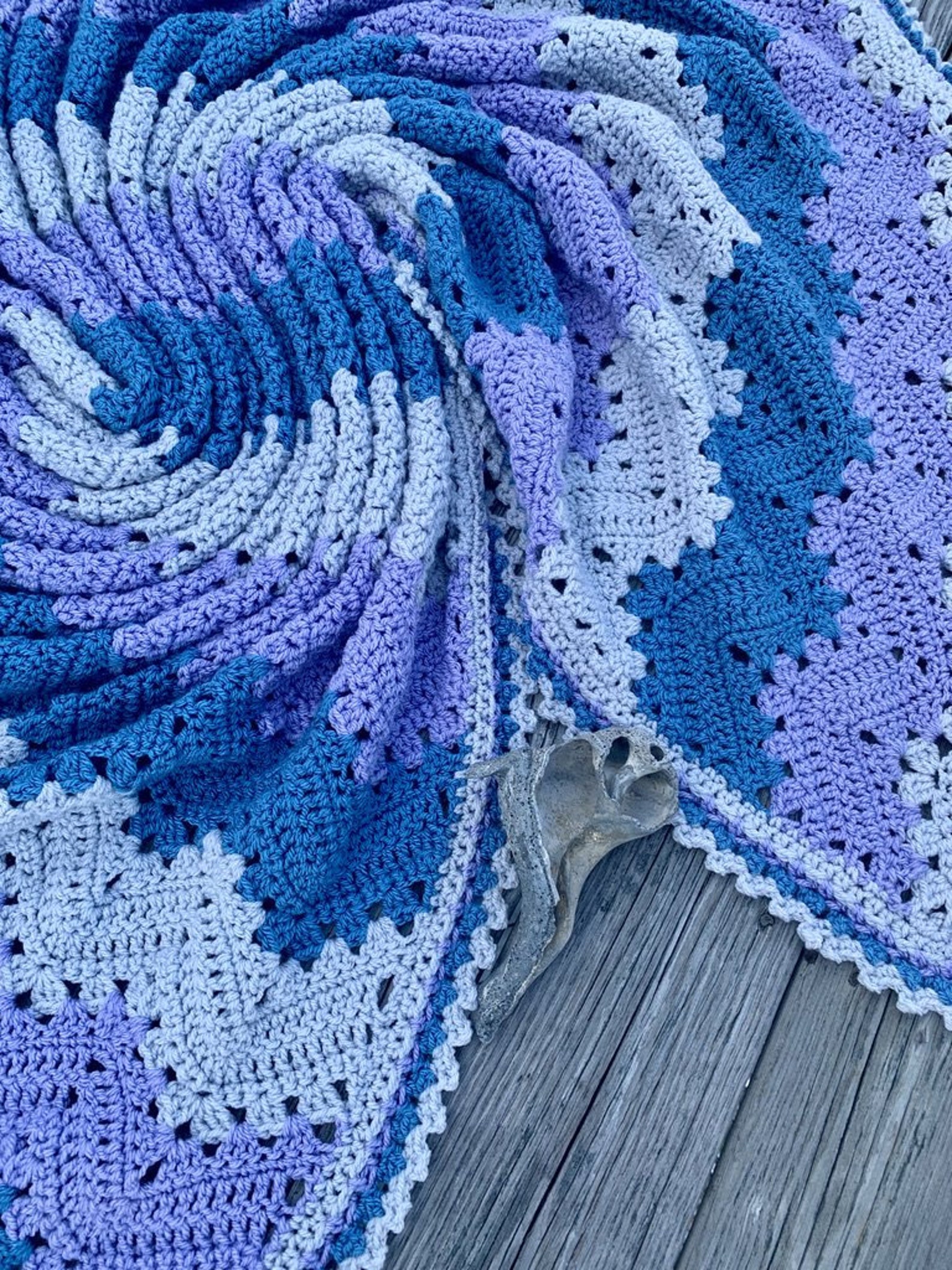 6day Snowflake Blanket Crochet Pattern by Betty Mcknit Etsy