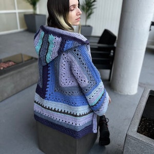 6-Day Hexagon Cardigan Crochet Pattern by Betty McKnit