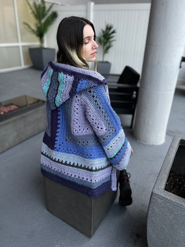 39 Hexi Cardigan Crochet Pattern: Enhance Your Skills with Unique Designs 37 6-Day Hexagon Cardigan Crochet Pattern by Betty McKnit