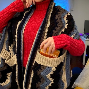6-Day Pocket Shawl and Sideways Pocket Shawl Crochet Patterns by Betty McKnit