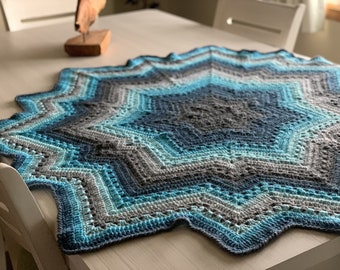 6-Day Supernova Blanket - Crochet Pattern by Betty McKnit