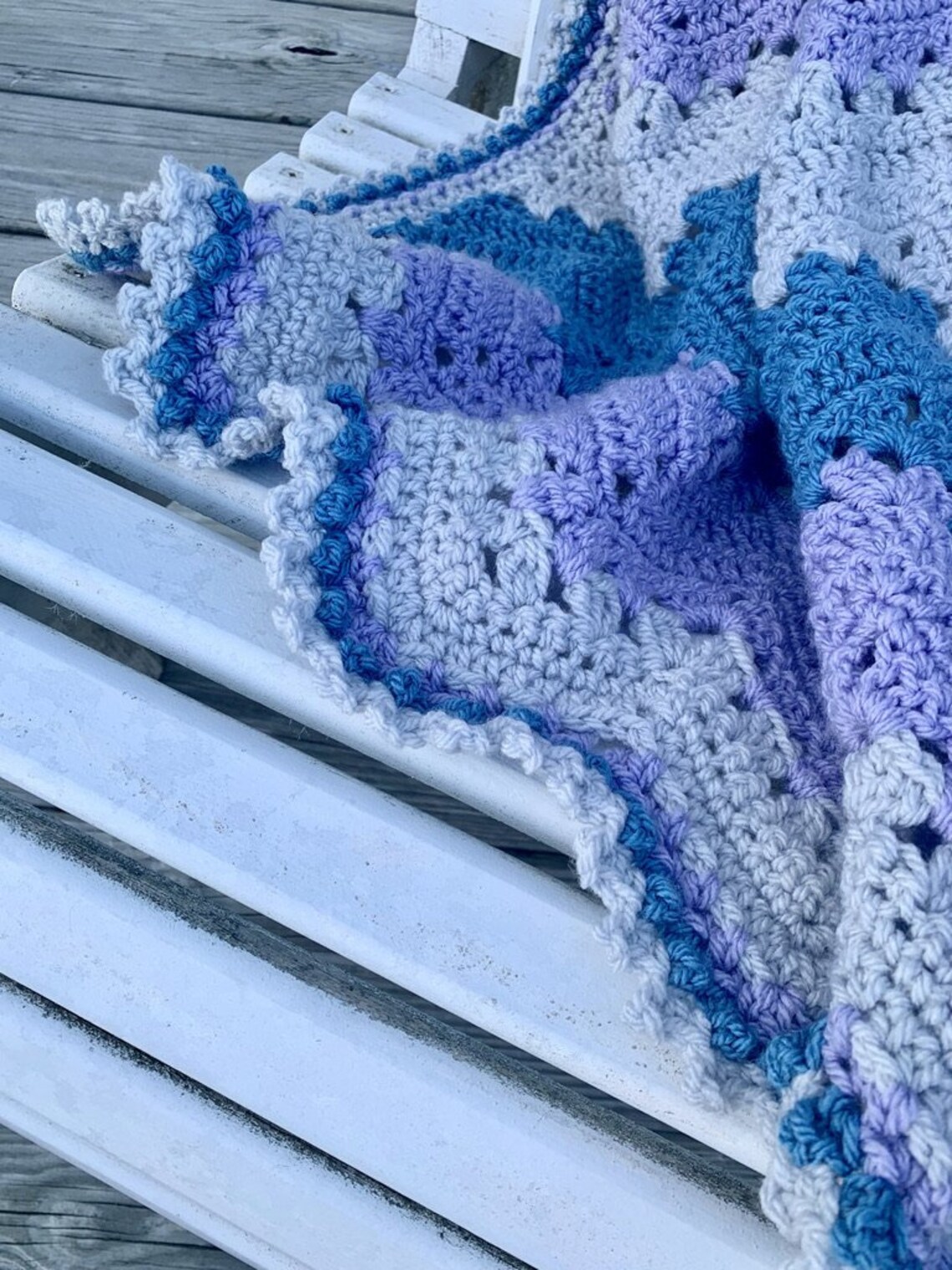 6day Snowflake Blanket Crochet Pattern by Betty Mcknit Etsy