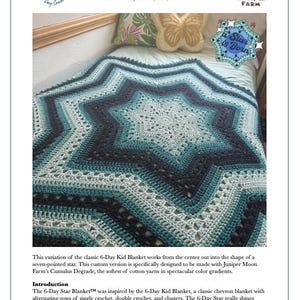 6-Day Star Blanket for Juniper Moon Farm