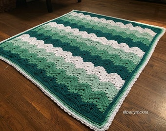 Summer Boardwalk Baby Blanket