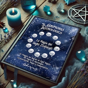 Grimorio Segni Zodiacali – Guida ai Segreti delle Stelle i Segni zodiacali, astrologia, pagine stampabili in italiano. PDF 48 Pagine