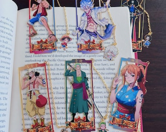 Anime Metal Bookmarks, Pirate anime bookmarks, anime gift, anime bookmarks, anime, graduation gift, birthday gift, weeb gift, otaku