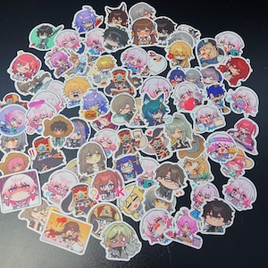 Honkai Star rail chibi stickers, HSR sticker pack, cute honkai star rail stickers,cute waterproof sticker for laptop, notebook, waterbottle
