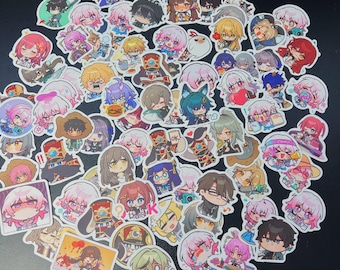 Honkai Star rail chibi stickers, HSR sticker pack, cute honkai star rail stickers,cute waterproof sticker for laptop, notebook, waterbottle