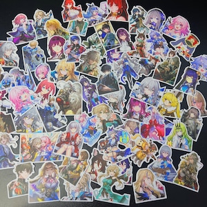 Honkai Star rail stickers, 63 assorted HSR sticker, cute honkai stair rail stickers, waterproof sticker for laptop, notebook, water bottle