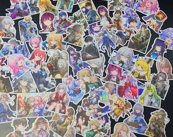 Honkai Star rail stickers, 63 assorted HSR sticker, cute honkai stair rail stickers, waterproof sticker for laptop, notebook, water bottle
