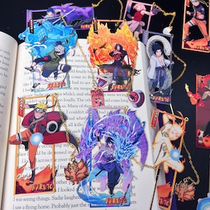 Ninja Anime Metal Bookmarks, Anime bookmarks, anime gift, anime printed bookmarks, anime, graduation gift, birthday gift, weeb gift, otaku
