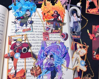 Ninja Anime Metal Bookmarks, Anime bookmarks, anime gift, anime printed bookmarks, anime, graduation gift, birthday gift, weeb gift, otaku