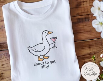 Funny Goose Comfort Colors T-Shirt, Silly Goose Meme Graphic Shirt