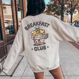 Breakfast Club Aesthetic Bohemian Retro Vintage Sweatshirt, Oversized Retro Graphic Shirt, Grunge Hippie Boho Graphic T-Shirt