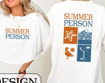 Minimal Summer Graphic Tee – Simple Person Silhouette T-Shirt – Unisex Summer Shirt for Him & Her – Modern Minimalist Gift