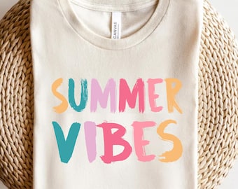Summer Vibes T-Shirt, Trendy Beach Tee