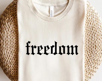 Freedom T-Shirt, Free Speech Tee, Minimalist Shirt
