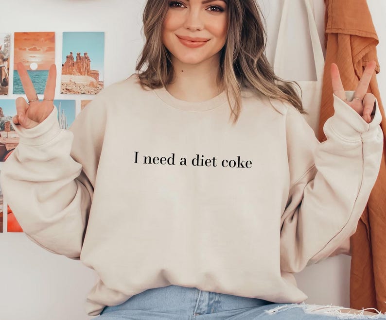 I Need a Diet Coke Shirt, Trendy Graphic Tee image 2
