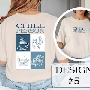 Chill Person T-Shirt, Minimal Graphic Tee for Chill Lovers, Funny Unisex Chill Shirt Gift, Chill Person T-Shirt, Funny Chill Lover Tee