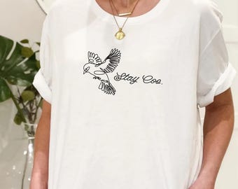Funny Pigeon Shirt – Stay Cool Bird Meme, Unisex Tee