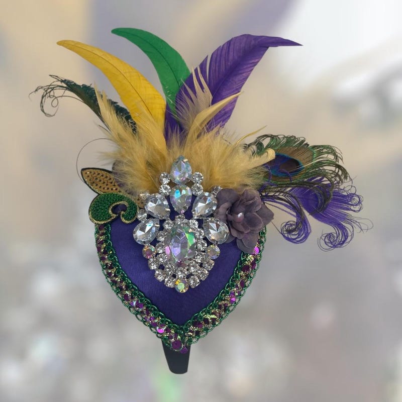 Mardi Gras Headband - Etsy