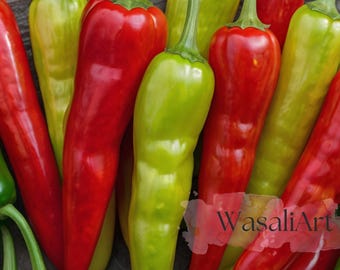 50+ Sweet Banana Pepper Seeds (Capsicum annuum) – Heirloom, Non-GMO, Fresh Garden Seeds USA