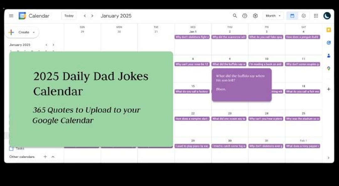 2025 Dad Joke of the Day Calendar Etsy