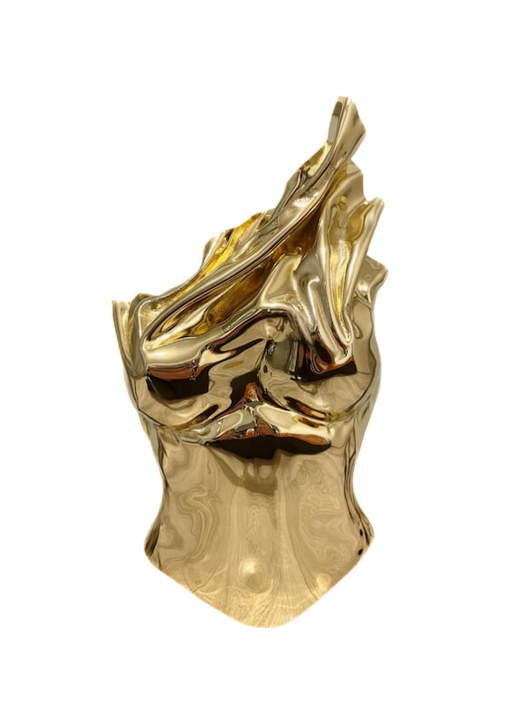 gold bustier top