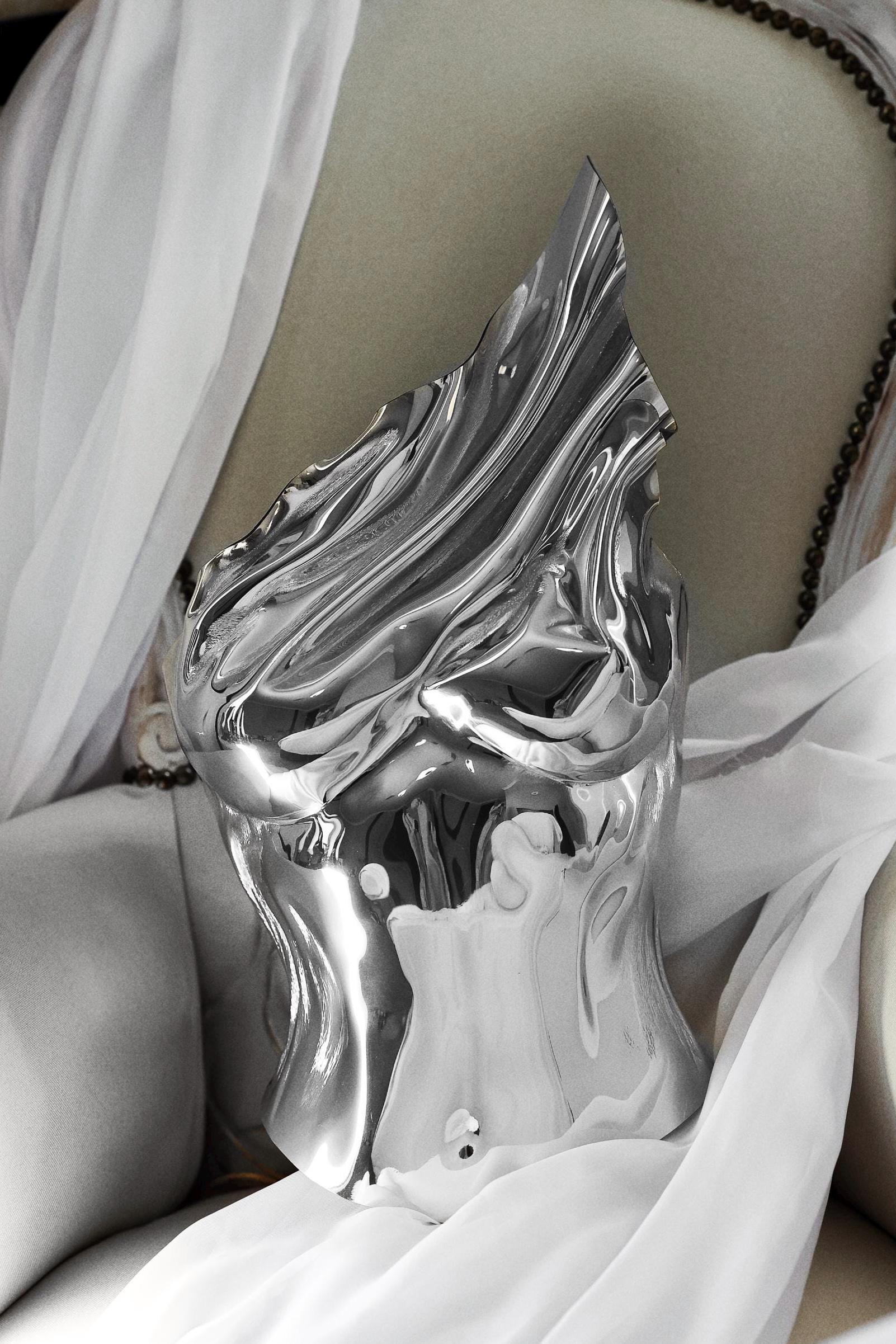 Silver metal custom corset bustier top, breastplate armor costumes cosplay metal bra, burning man rave outfit, photoshoot corset