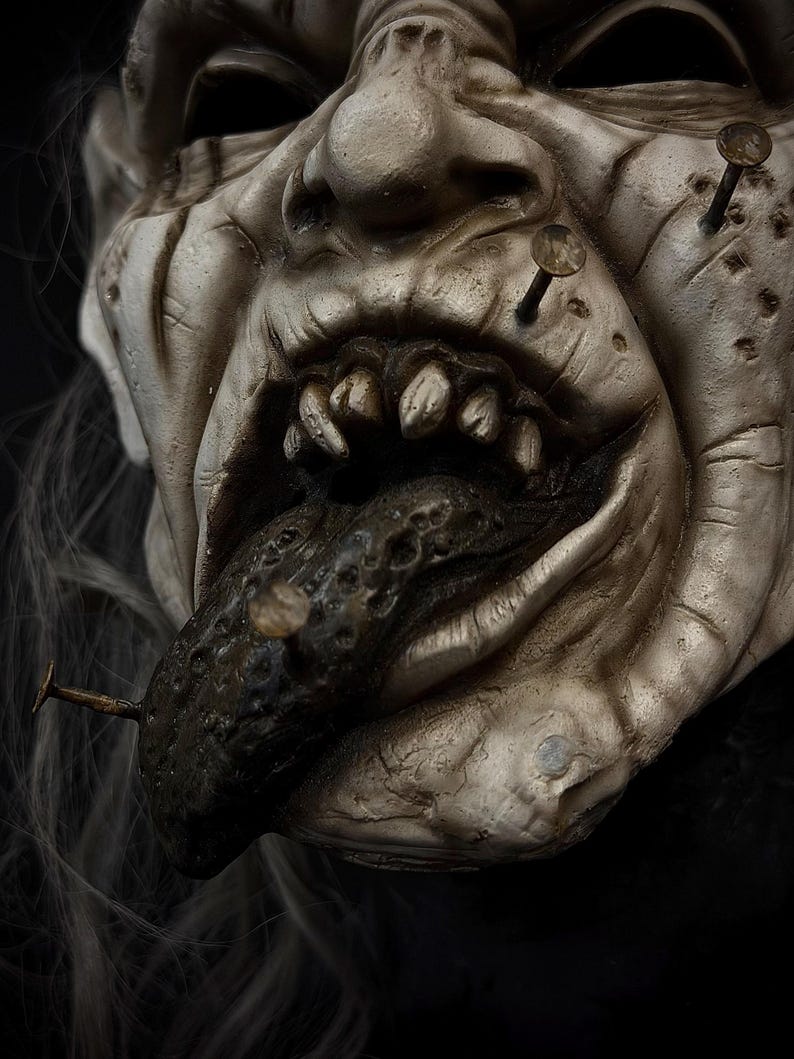 Distorted Masks Creepy Krampus Nails Mask - Etsy