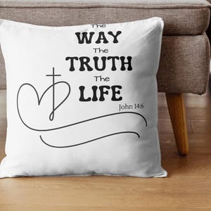 Le chemin La vérité et la vie I Jean 14:6 Téléchargement numérique | SVG chrétien | Verset de la Bible PNG | Conception inspirante d'écriture biblique I Couverture de la Bible
