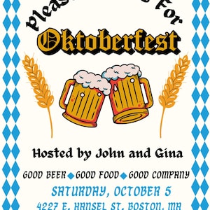 Oktoberfest Digital Editable Invitation