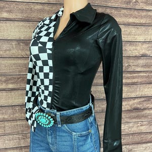 Split Second Rodeo Shirt with Full separating front zipper and snap cuffs Kids or Adult Sizes